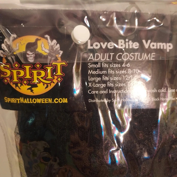 Spirit Halloween Love Bite Vamp Costume - Includes Dress, Capelet & Gloves Small - Picture 5 of 16